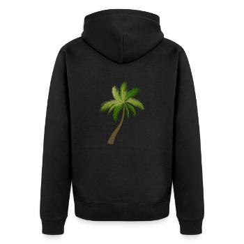 palmier arbre palmiers - Veste à capuche bio Premium Unisexe - noir - Dos - Nico (187cm)