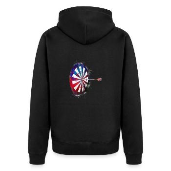 Darts Sport Art #darts #sport - Veste à capuche bio Premium Unisexe - noir - Dos - Nico (187cm)