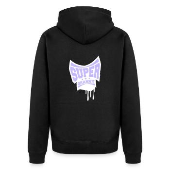Super Mamie Tampon Grand-mère Graffiti Grand-mère - Veste à capuche bio Premium Unisexe - noir - Dos - Nico (187cm)