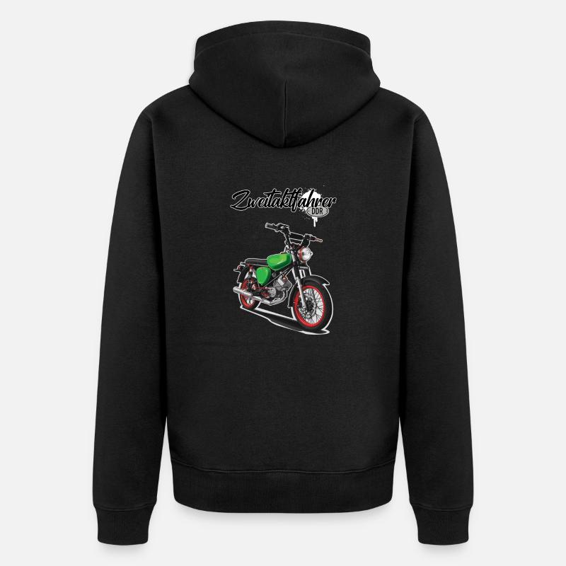 S51 (vert) // Illustration - Veste à capuche bio Premium Unisexe - noir
