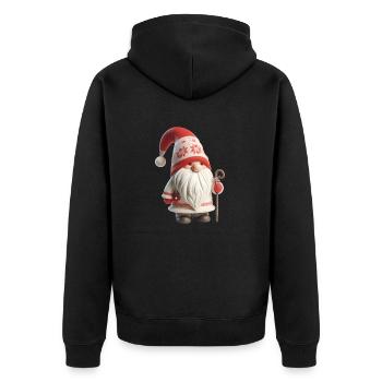 Gnome de Noël 3 - Veste à capuche bio Premium Unisexe - noir - Dos - Nico (187cm)