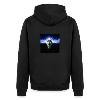 11b - Veste à capuche bio Premium Unisexe - noir - Dos - Nico (187cm)