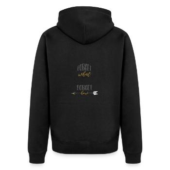 LES ENSEIGNANTS N’OUBLIENT PAS DE SE SENTIR EN DISANT MOTIF CADEAU - Veste à capuche bio Premium Unisexe - noir - Dos - Nico (187cm)