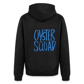 Oysters Squad Seafood Chef Délicieux - Veste à capuche bio Premium Unisexe - noir - Dos - Nico (187cm)