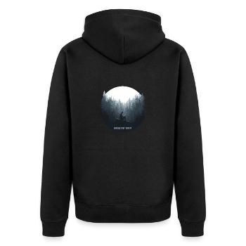La lecture est ma thérapie – Livres et relaxation - Veste à capuche bio Premium Unisexe - noir - Dos - Nico (187cm)