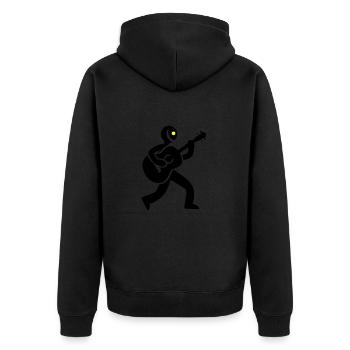 Musicien Guitariste - Veste à capuche bio Premium Unisexe - noir - Dos - Nico (187cm)