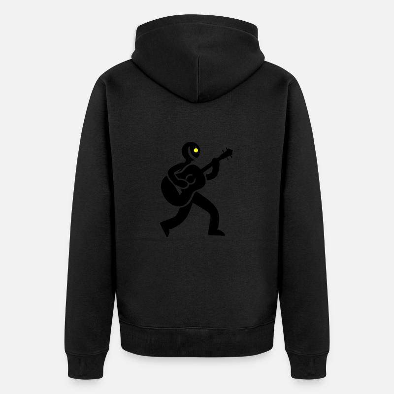 Musicien Guitariste - Veste à capuche bio Premium Unisexe - noir