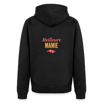 Meilleure Mamie - Veste à capuche bio Premium Unisexe - noir - Dos - Nico (187cm)