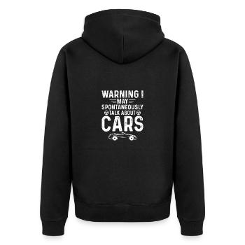 Exotic Car Motor Lovers - Unisex Premium Organic Zip Hoodie - black - Back - Nico (187cm)