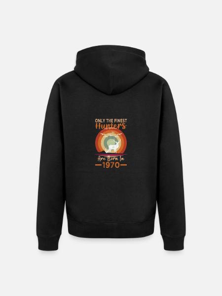 Jäger birthday present 1970 - Unisex Premium Organic Zip Hoodie - black