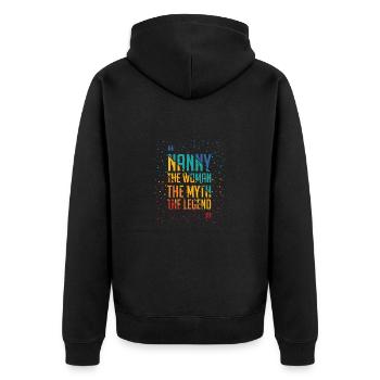 Super forte assistante maternelle drôle idée cadeau Pouvoir - Veste à capuche bio Premium Unisexe - noir - Dos - Nico (187cm)