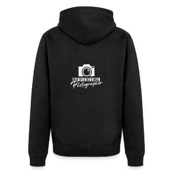 Photographie Caméra Photographe Rétro Caméra Photographie - Veste à capuche bio Premium Unisexe - noir - Dos - Nico (187cm)