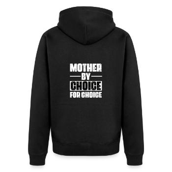 Mère pour le choix par choix - Veste à capuche bio Premium Unisexe - noir - Dos - Nico (187cm)