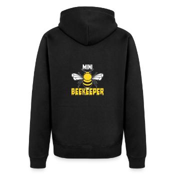 Save Bee Bees Environment Honey Climate Protection Animals - Unisex Premium Organic Zip Hoodie - black - Back - Nico (187cm)