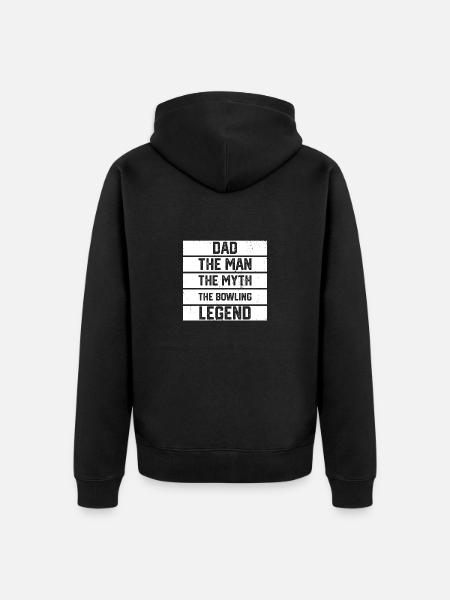 Bowling Père Papa Cooler - Veste à capuche bio Premium Unisexe - noir