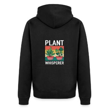 Gärtner Obstgarten Hobbygärtner Geschenk Garten - Unisex Premium Bio Zip Hoodie - Schwarz - Hinten - Nico (187cm)