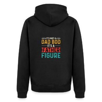 World's Best Dad Dad Couples Couple Parents Dad Daddy - Unisex Premium Organic Zip Hoodie - black - Back - Nico (187cm)