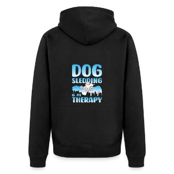Chien de traîneau Chien de traîneau - Veste à capuche bio Premium Unisexe - noir - Dos - Nico (187cm)