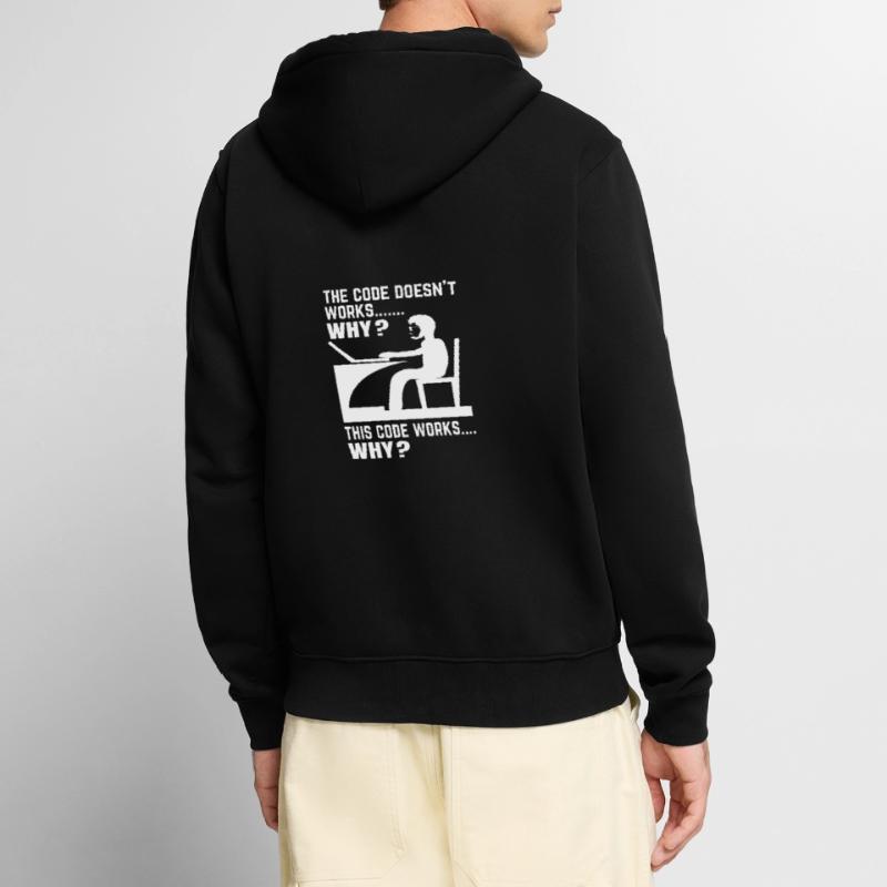 Software Developer Programmer Gift Unisex Premium Organic Zip Hoodie