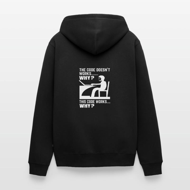 Software Developer Programmer Gift Unisex Premium Organic Zip Hoodie