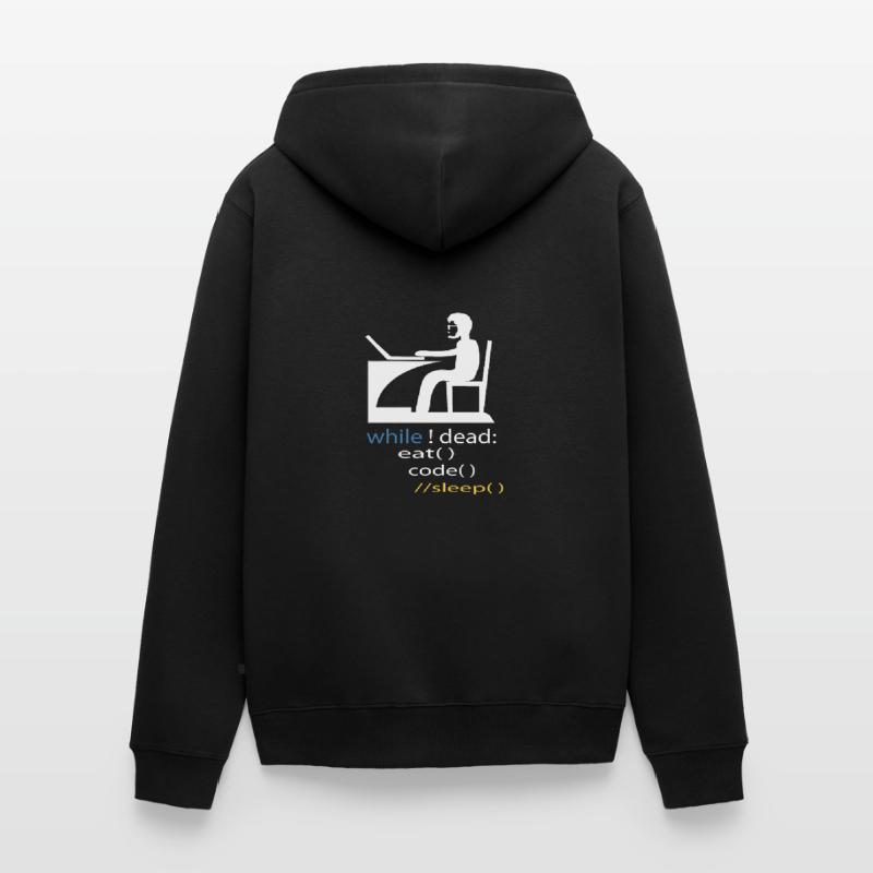 Software Developer Programmer Gift Unisex Premium Organic Zip Hoodie
