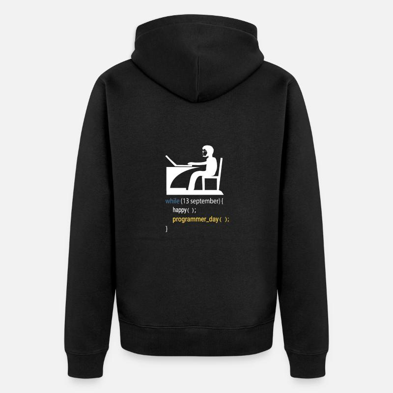 Softwareentwickler Programmierer Geschenk - Unisex Premium Bio Zip Hoodie - Schwarz