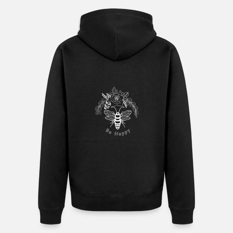 Abeille - Veste à capuche bio Premium Unisexe - noir