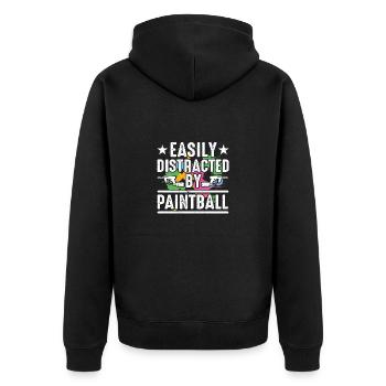 Paintball Cadeau Paintballer Paintball Player - Veste à capuche bio Premium Unisexe - noir - Dos - Nico (187cm)