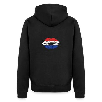 Paraguay Heart Flag Flag Amérique latine Voyage - Veste à capuche bio Premium Unisexe - noir - Dos - Nico (187cm)