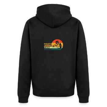 Welder Profession Heat Steel Gas TIG MAG Welding - Unisex Premium Organic Zip Hoodie - black - Back - Nico (187cm)