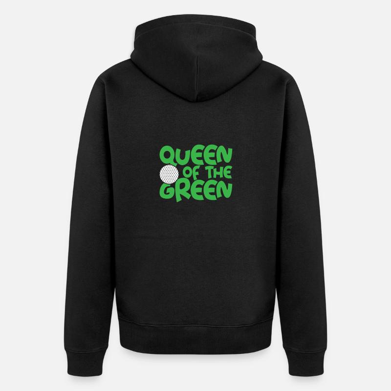 Golf Queen Golfer Femmes Golf - Veste à capuche bio Premium Unisexe - noir