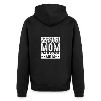 Mère Épouse Boss Fête des mères Meilleure maman Chef - Veste à capuche bio Premium Unisexe - noir - Dos - Nico (187cm)