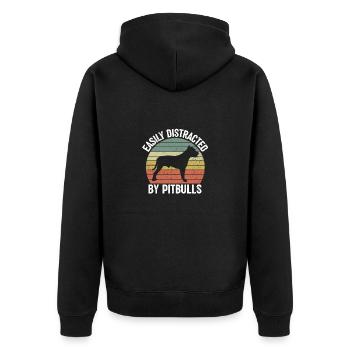 Meilleur ami Pitbull Race de chien de compagnie - Veste à capuche bio Premium Unisexe - noir - Dos - Nico (187cm)