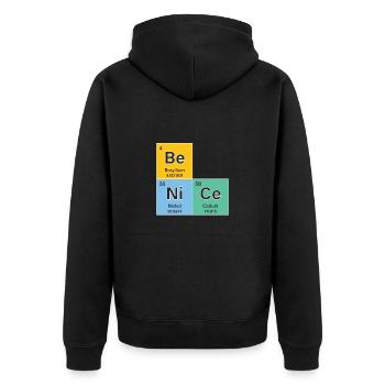Chimiste Chimiste Études de chimie Professeur React - Veste à capuche bio Premium Unisexe - noir - Dos - Nico (187cm)