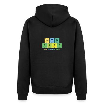Chimiste Chimiste Etudes de chimie Professeur React - Veste à capuche bio Premium Unisexe - noir - Dos - Nico (187cm)