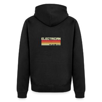 Électricien Génie électrique Pince isolante Électronique - Veste à capuche bio Premium Unisexe - noir - Dos - Nico (187cm)