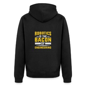 Programmeur de robots Technicien en automatisation - Veste à capuche bio Premium Unisexe - noir - Dos - Nico (187cm)