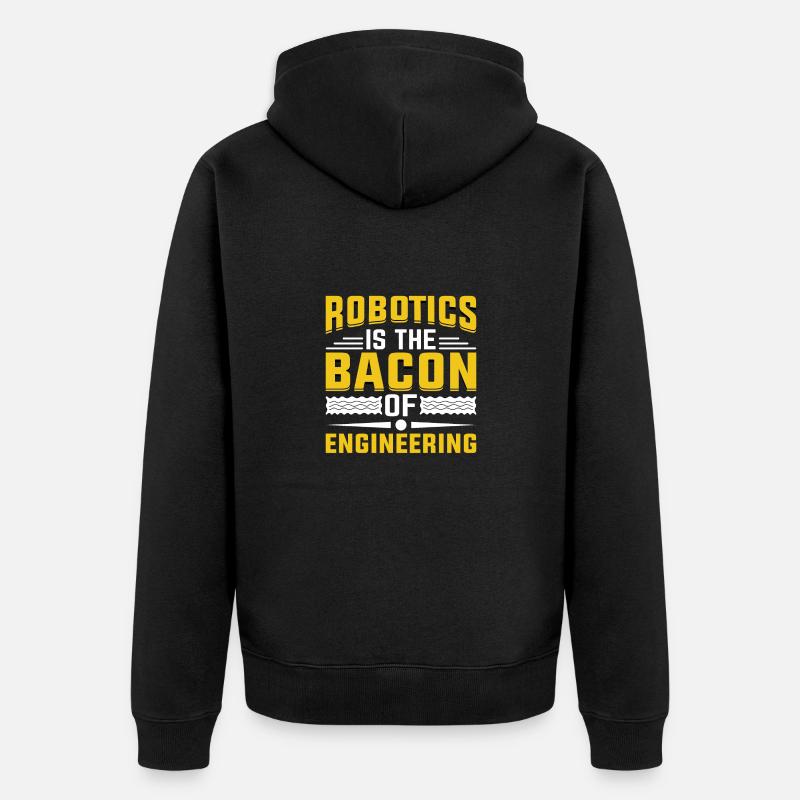Roboter Programmierer Automatisierungstechniker - Unisex Premium Bio Zip Hoodie - Schwarz