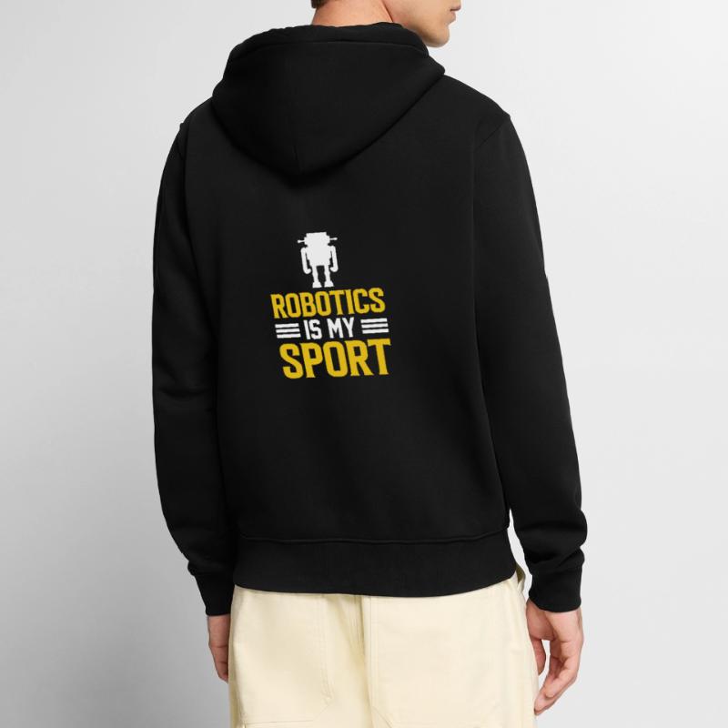 Robot Programmer Automation Technician Unisex Premium Organic Zip Hoodie