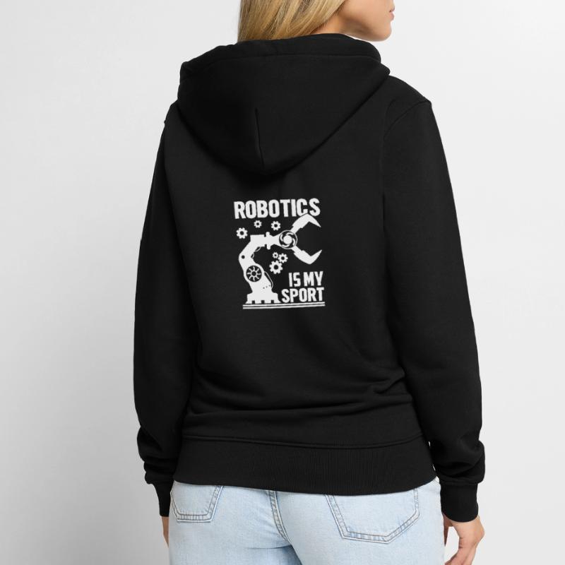 Robot Programmer Automation Technician Unisex Premium Organic Zip Hoodie