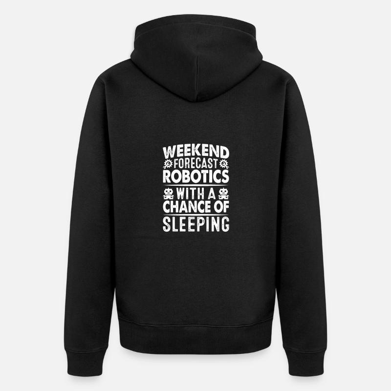Roboter Programmierer Automatisierungstechniker - Unisex Premium Bio Zip Hoodie - Schwarz