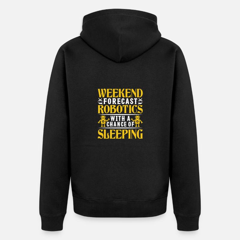 Roboter Programmierer Automatisierungstechniker - Unisex Premium Bio Zip Hoodie - Schwarz
