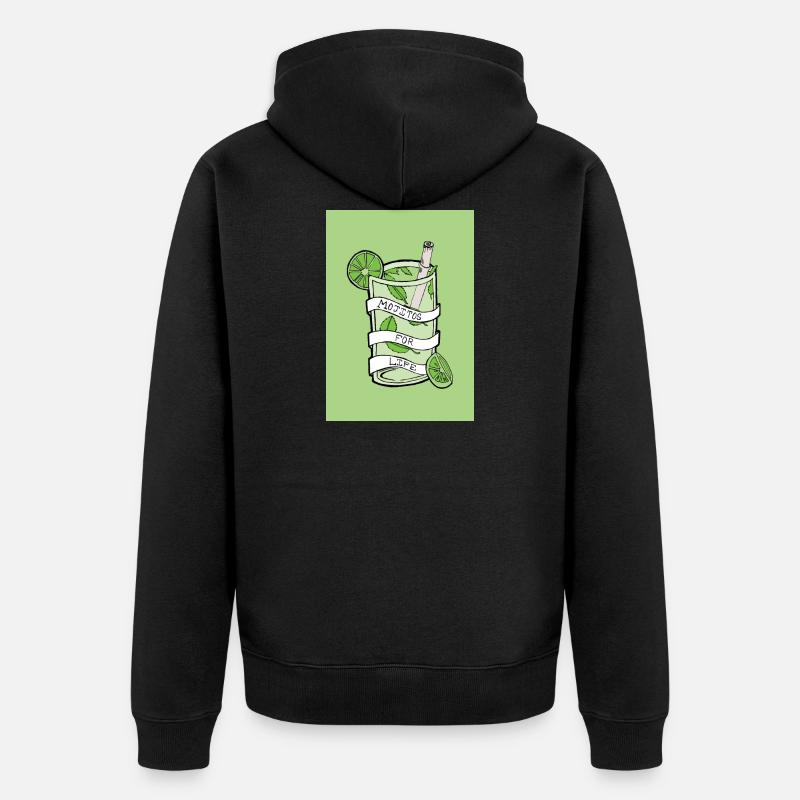 mojitos - Veste à capuche bio Premium Unisexe - noir