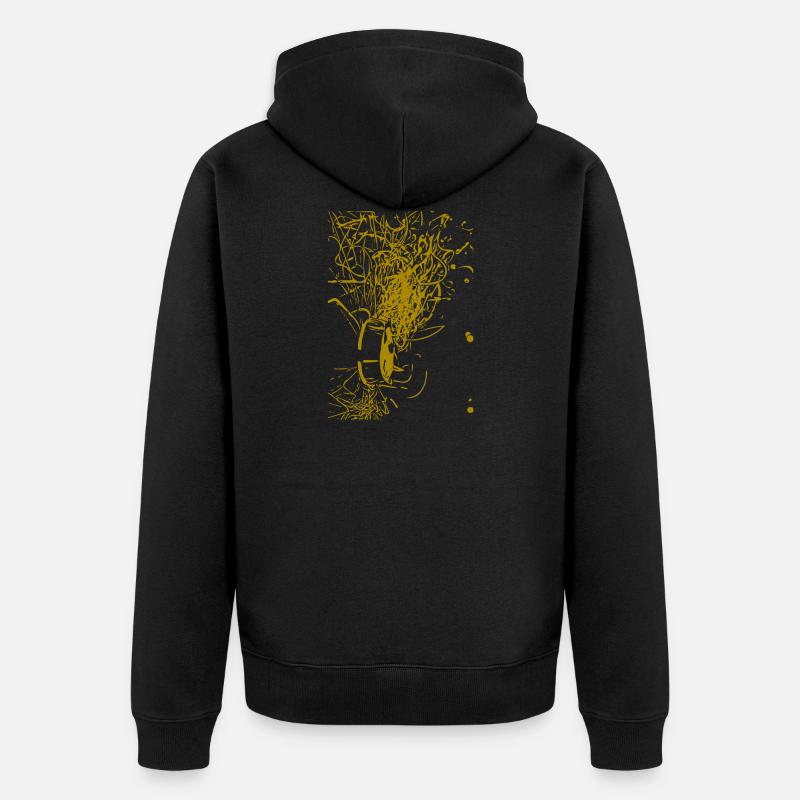 Conception abstraite - Veste à capuche bio Premium Unisexe - noir