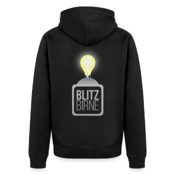 Flash bulb incandescent lamp clever - Unisex Premium Organic Zip Hoodie - black - Back - Nico (187cm)