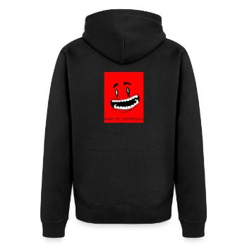 mauvais sourire - Veste à capuche bio Premium Unisexe - noir - Dos - Nico (187cm)