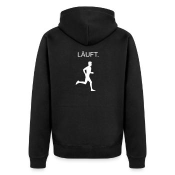 Coureurs - Veste à capuche bio Premium Unisexe - noir - Dos - Nico (187cm)