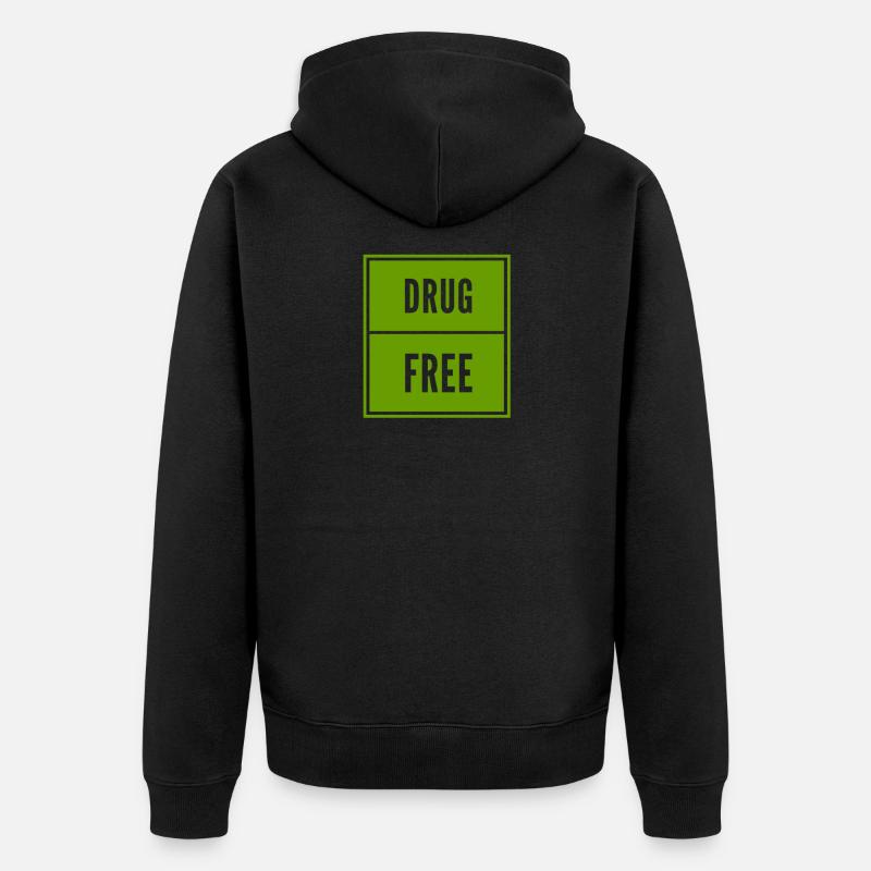 sans drogue - Veste à capuche bio Premium Unisexe - noir