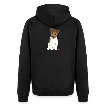Terrier brésilien - Veste à capuche bio Premium Unisexe - noir - Dos - Nico (187cm)