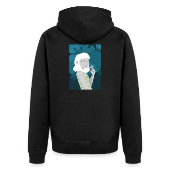 Fleuriste - Veste à capuche bio Premium Unisexe - noir - Dos - Nico (187cm)
